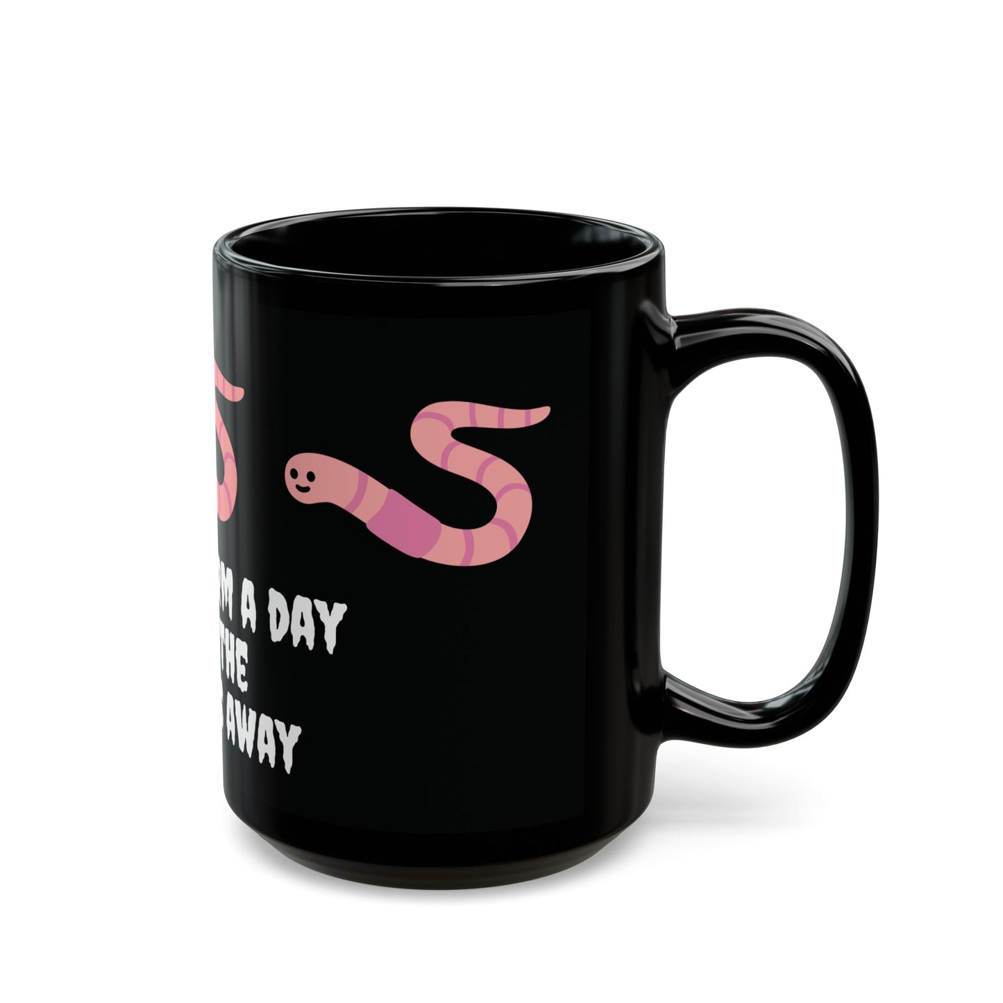 A Brain Worm A Day Keeps The Thoughts Away | Black Mug (11oz, 15oz)